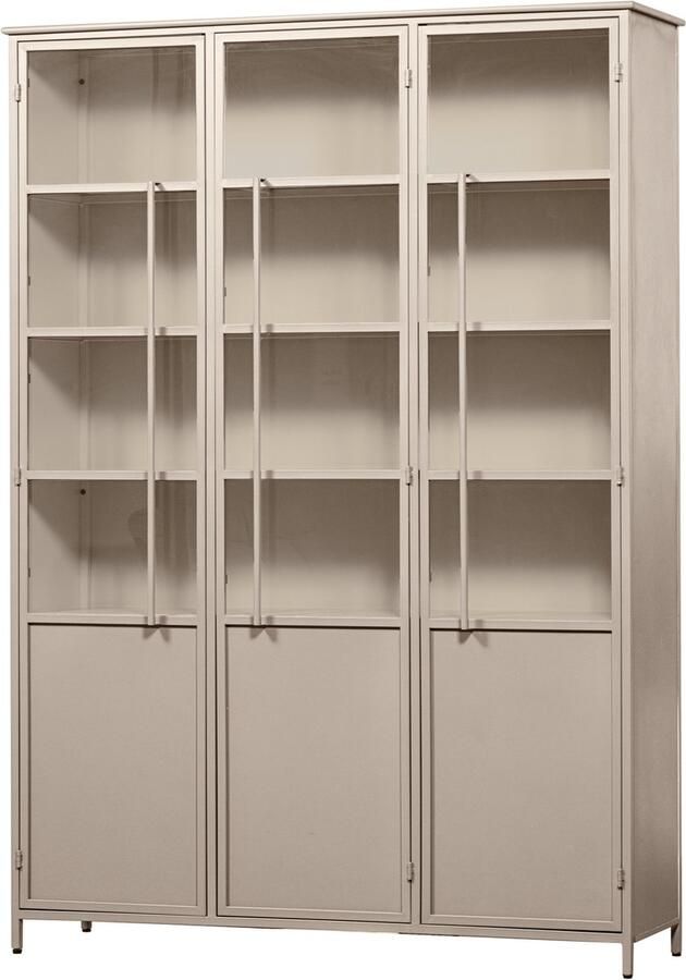 WOOOD Exhibit 3-deurs Zaandam Design Tafelpoot Metaal Zand 1 stuks 72x79x10itrinekast XL Metaal Zand 200x140x44 - Foto 4