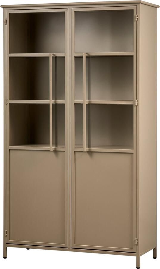 WOOOD Vitrinekast Exhibit met glazen deuren en veel opbergruimte h 170 cm x b 99 cm - Foto 3