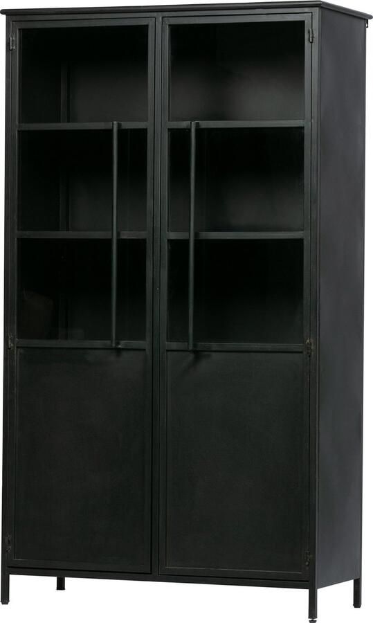 BePureHome Exhibit Vitrinekast Metaal Zwart 170x99x44 - Foto 5