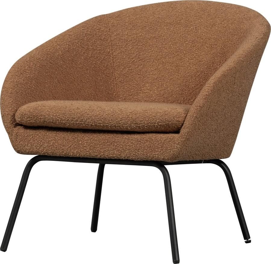 WOOOD Fauteuil Ditte Bouclé Cognac 72x69x68
