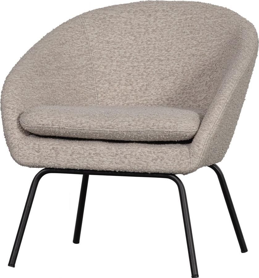 WOOOD Fauteuil Ditte Bouclé Greige 72x69x68