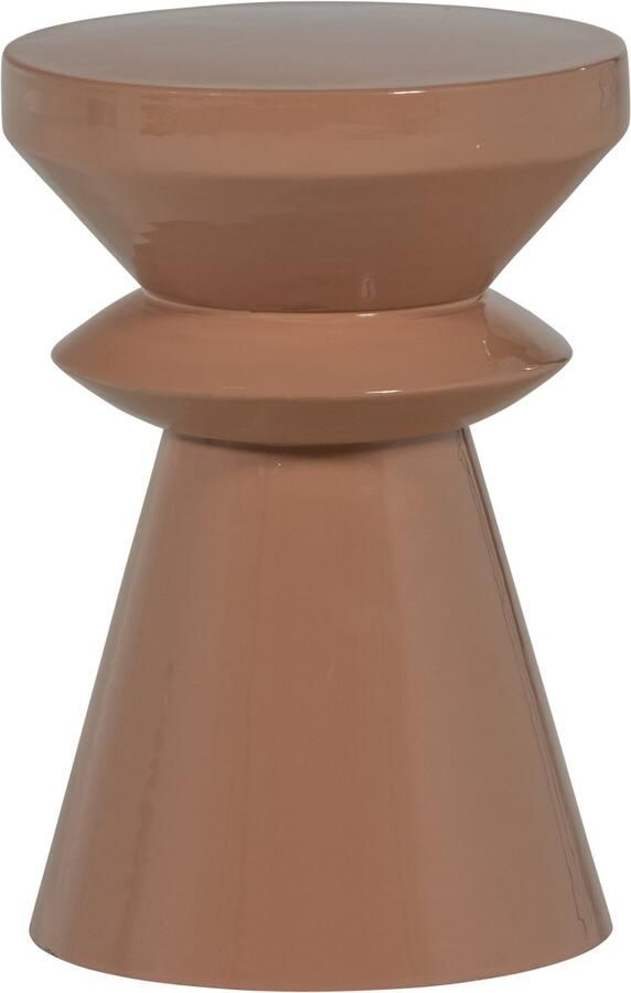 WOOOD Fedde Bijzettafel Metaal Oud Roze 47x30x30