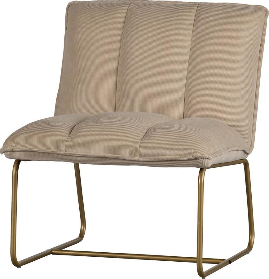 WOOOD Fie Fauteuil Ribstof Zand Beige 77x64x71 cm - Foto 3