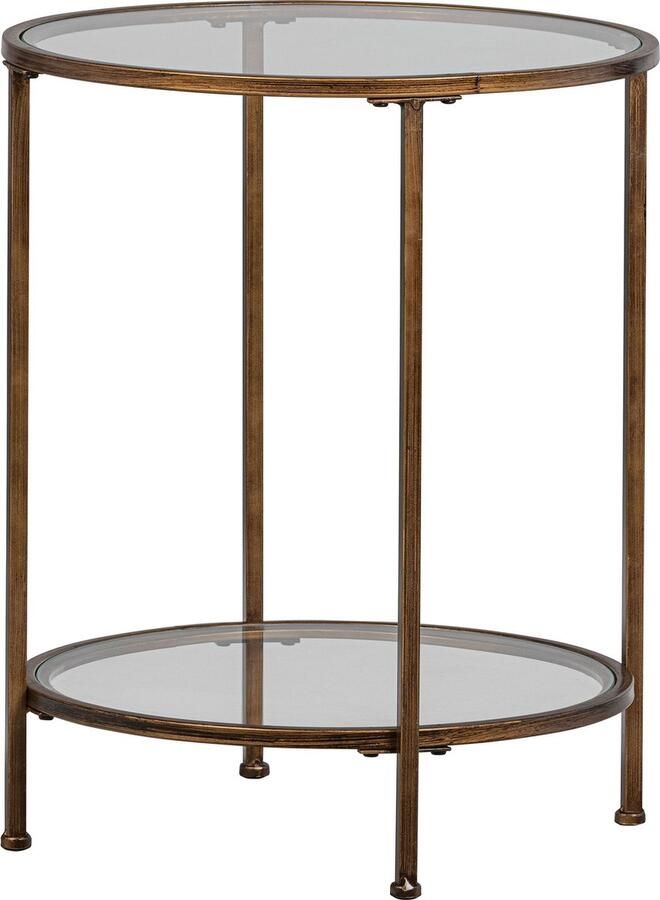 WOOOD Goddess Too Bijzettafel Metaal Antique Brass 56x46x46