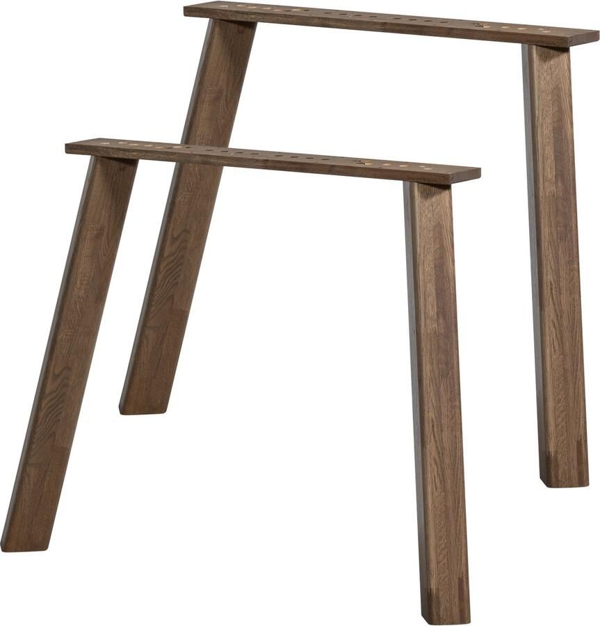 WOOOD 4-standen poot Haarlem Eiken (fsc) Bruin Set van 2