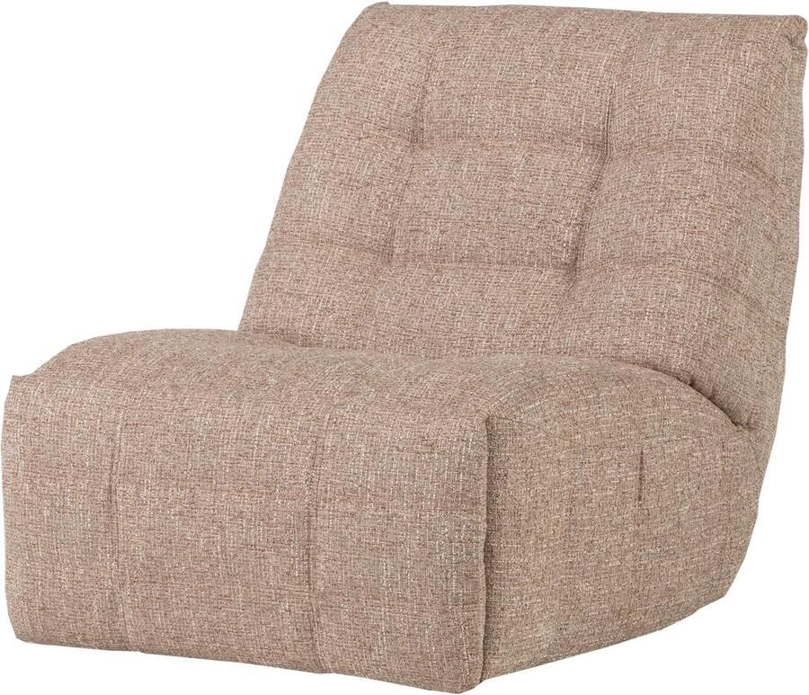 WOOOD Hein Relaxfauteuil Elektrisch Geweven Stof Naturel Melange