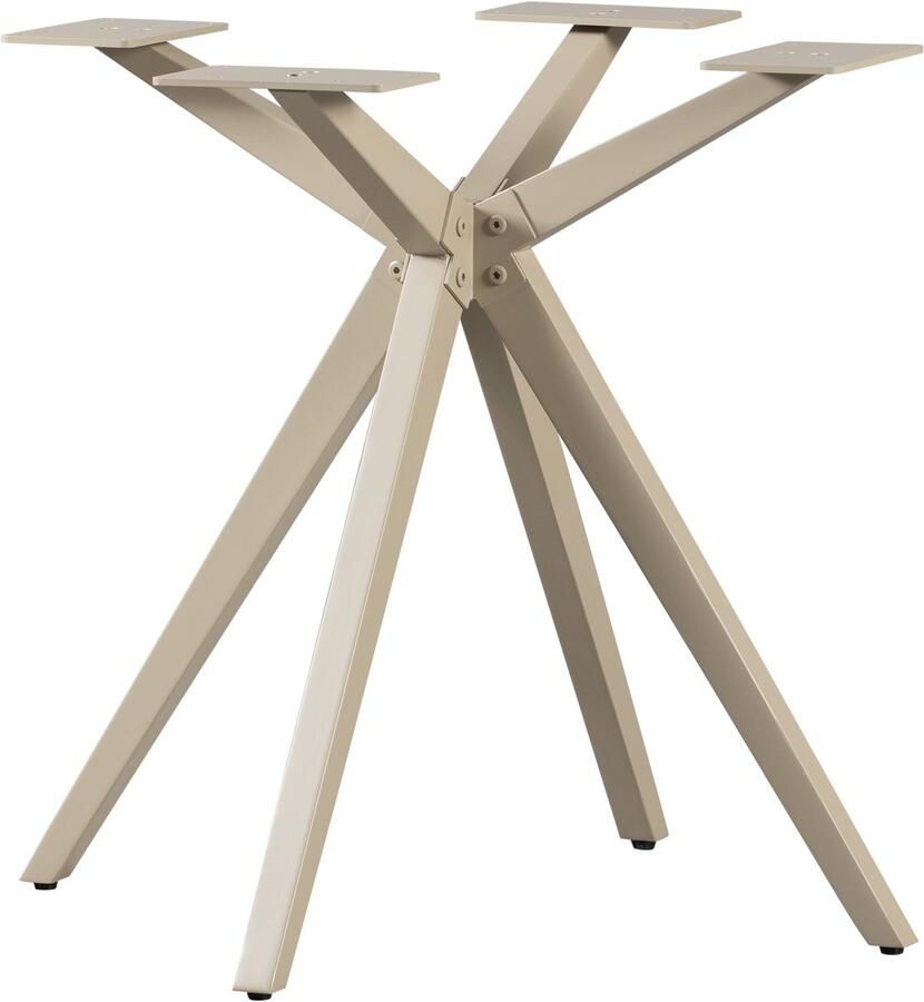 Woood Holland Kruispoot Metaal Dakargrau 72x80x80