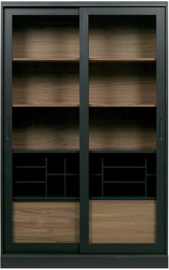 WOOOD Vitrinekast James met glas veel opbergruimte h 200 cm x b 125 cm - Foto 11