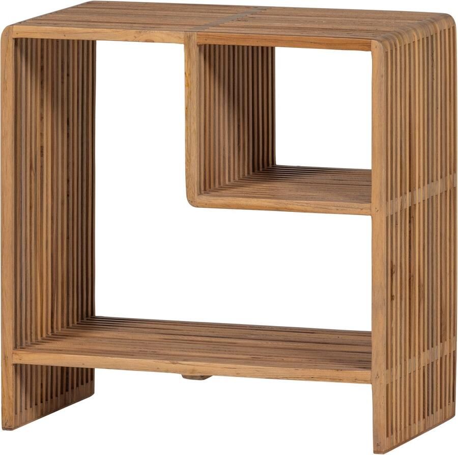 WOOOD Jasmijn Sidetable Recycled Teak Naturel 55x55x30