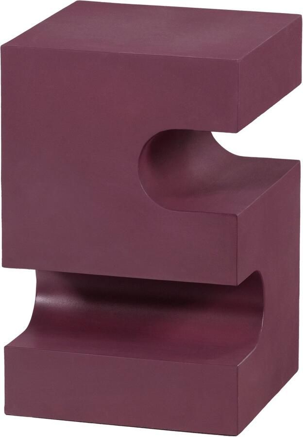WOOOD Jessa Bijzettafel Metaal Paars Bruin 48x30x30 cm - Foto 4