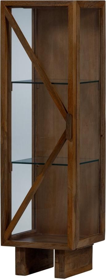 WOOOD Kella Kast 1-Deurs Mango Hout Bruin 137x40x39