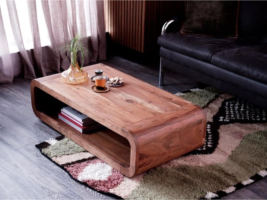 WOOOD Basiclabel Kin Salontafel Hout Naturel 32x120x60 - Foto 2