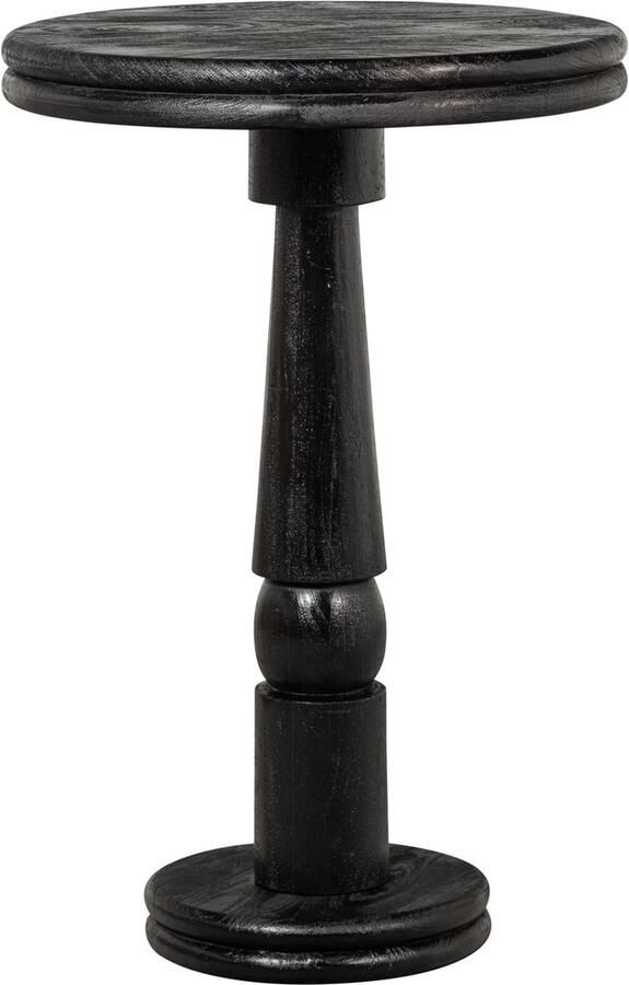 WOOOD Exclusive Bar- Eettafel Kolby Mangohout Zwart 105x70x70 - Foto 5