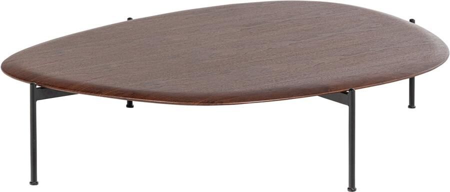 WOOOD Kota Salontafel MDF Fineer Bruin 26x121x97 cm