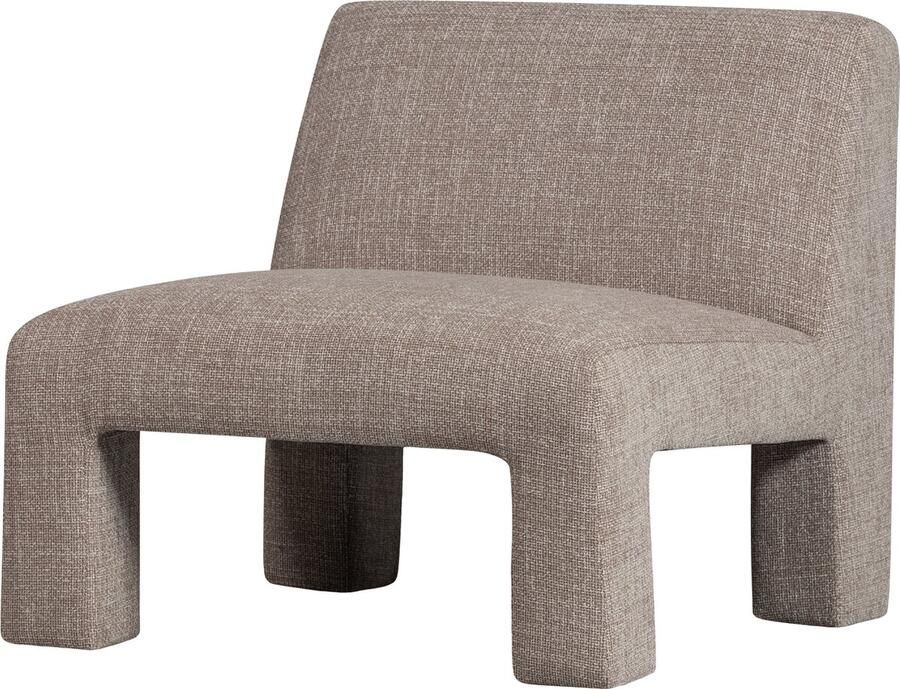 WOOOD Fauteuil Lavid geweven stof 4-poots frame h 73 cm x b 74 cm - Foto 8