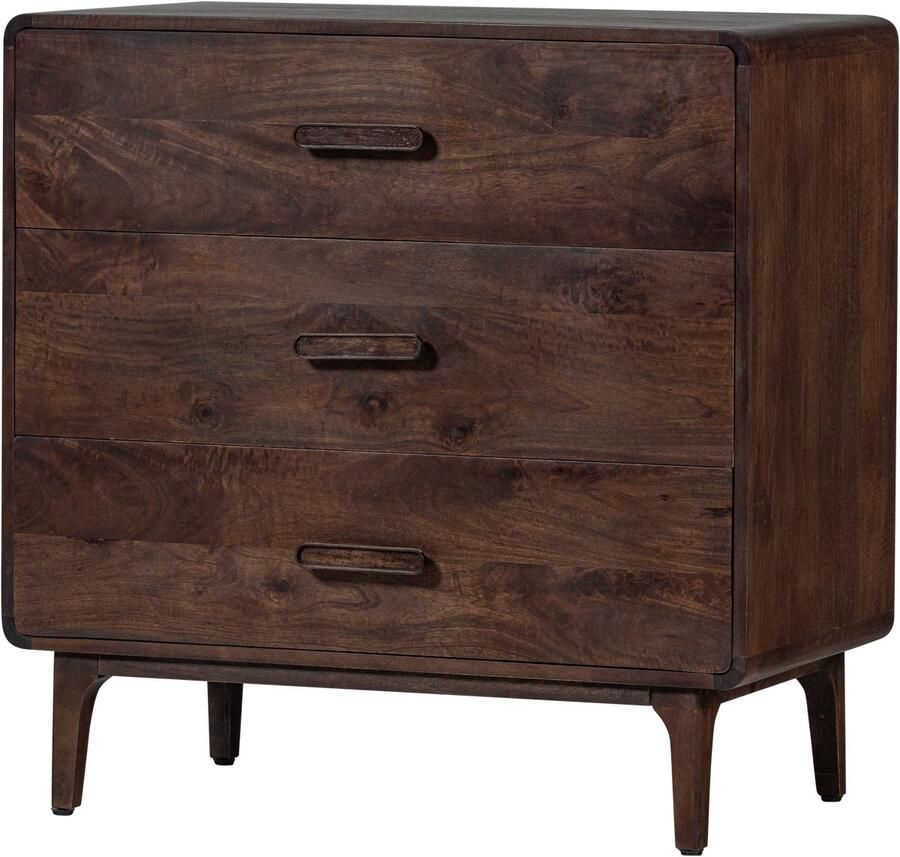 WOOOD Liya Ladekast Mango Hout Donkerbruin 90x90x50