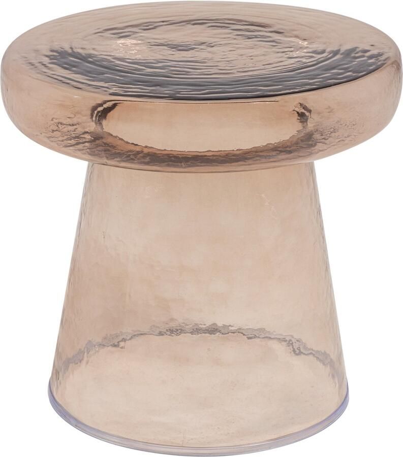 WOOOD Loma Bijzettafel Glas Bruin 38x40x40 - Foto 4