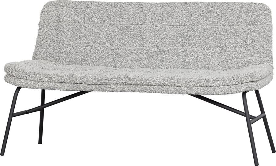 WOOOD Lucy Eetkamerbankje Bouclé Off White 87x150x67