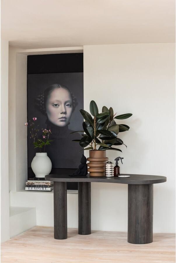 WOOOD Maan Organisch Sidetable Bureau MDF Bruin 75x150x70cm - Foto 2