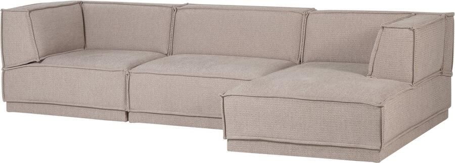 WOOOD Manu Chaise Longue Bank Grove Chenille Naturel 73x286x160