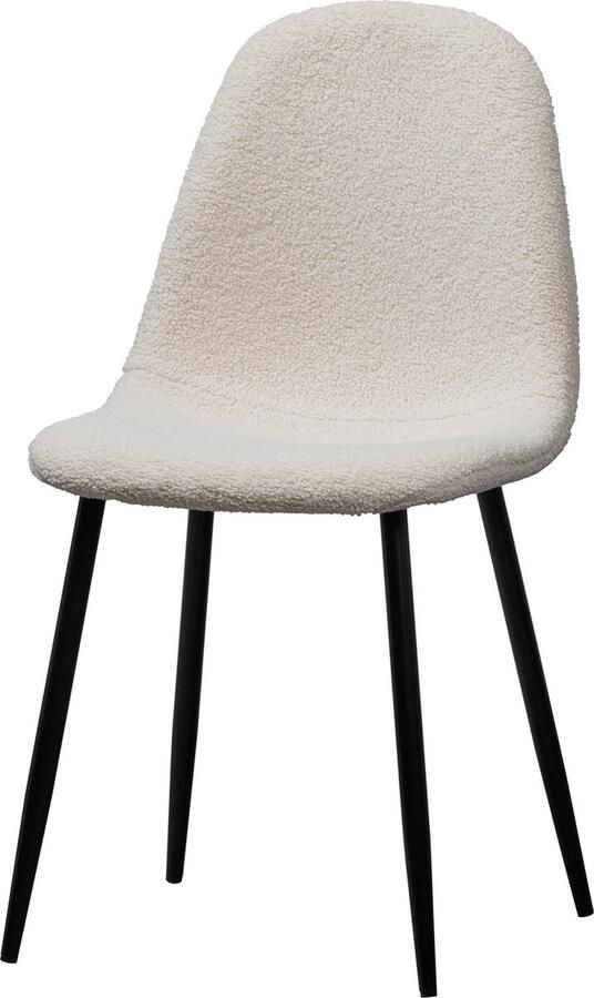 WOOOD Marije Eetkamerstoel Teddy Naturel Set van 2