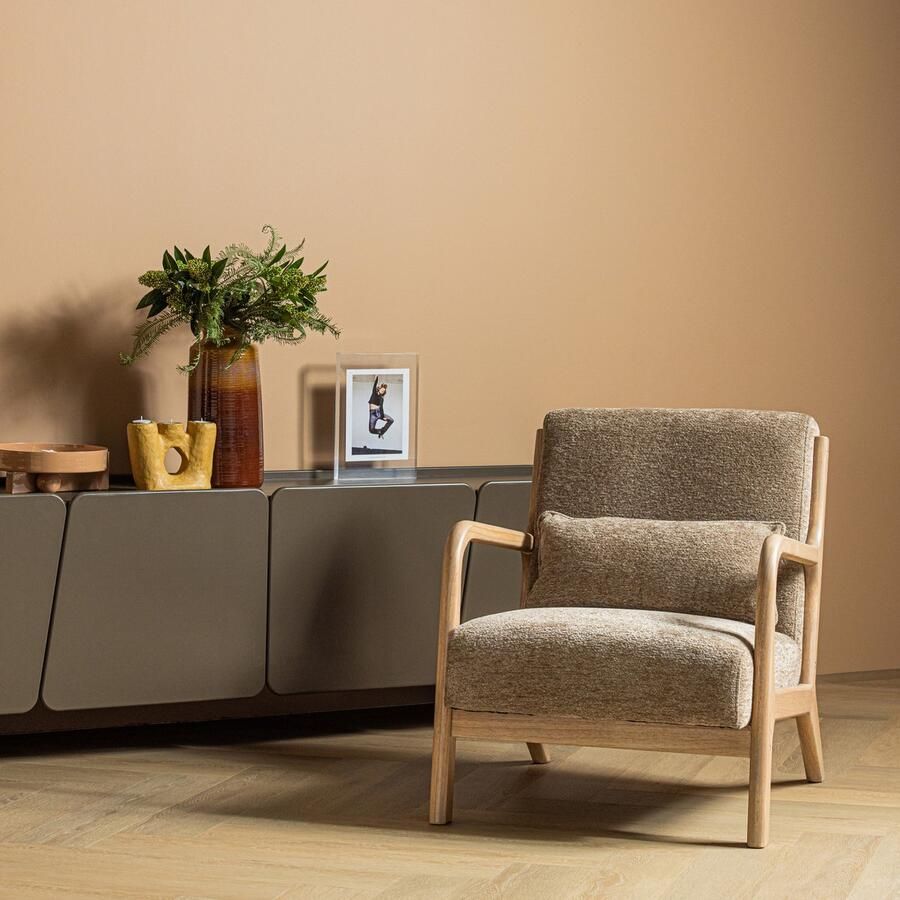 WOOOD Mark Fauteuil Chenille Zand 75x67x82 cm - Foto 3