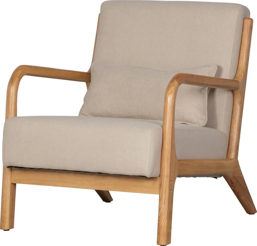 WOOOD Mark Fauteuil Stof Naturel 75x67x82 - Foto 2