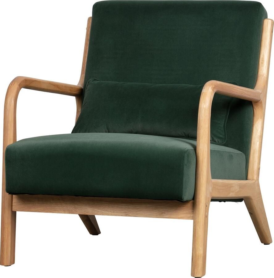 WOOOD Mark Fauteuil Velvet Flesgroen 75x67x82