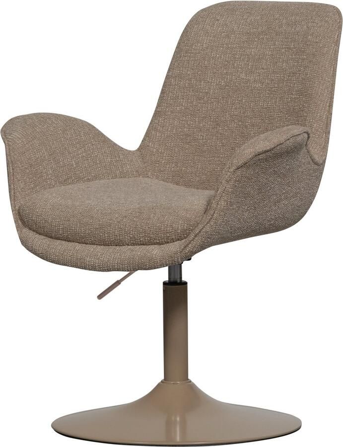 WOOOD Marten In Hoogte Verstelbare Eetkamerstoel Zand 90x70x66