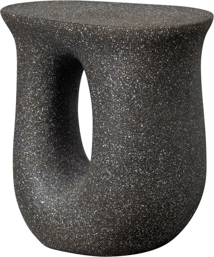 WOOOD Mason Bijzettafel Met Spikkels Magnesium Zwart 45x42x33 Moson - Foto 3