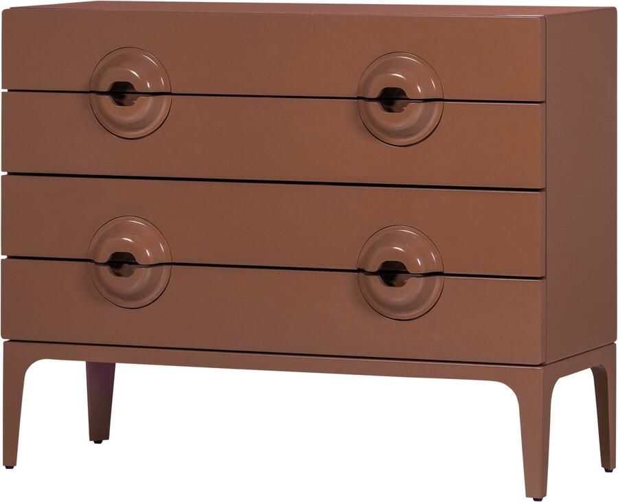 WOOOD Merge Ladekast Commode Hout Oud Roze 89x110x44