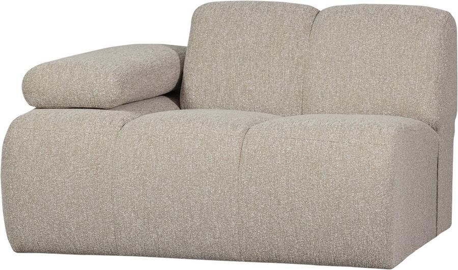 WOOOD Mojo 1-Zits Bank Met Arm Links Bouclé Beige 74x120x97 - Foto 3