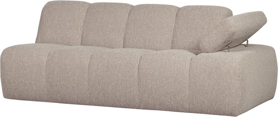 WOOOD Mojo 2-Zits Bank Met Arm Rechts Bouclé Beige 74x200x97