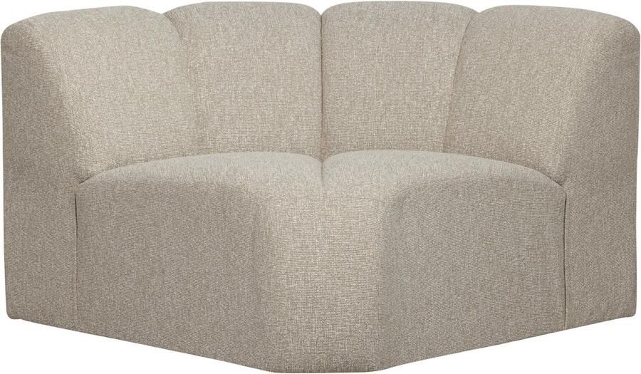 WOOOD Mojo Bank Hoekelement Bouclé Beige Melange 75x68x77