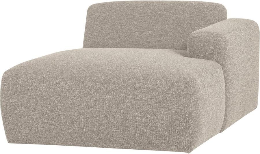 WOOOD Mojo Base Chaise Longue Bank Rechts Bouclé Beige