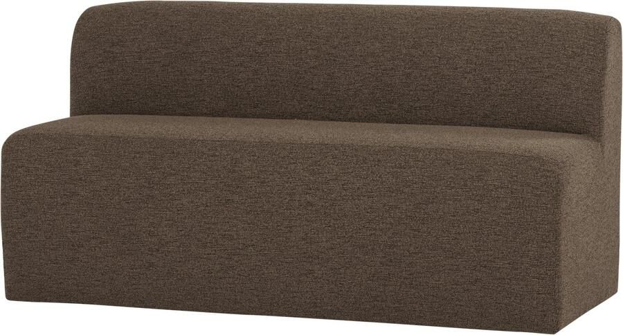 WOOOD Mojo Base Eetbank 164 cm Rugleuning Bouclé Bruin 83x164x76 - Foto 2