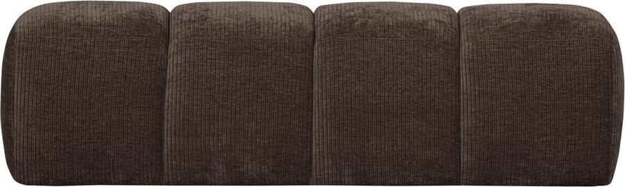 Woood Mojo Eetbankje 164 cm Mojo Ribstof Bruin 49x164x45