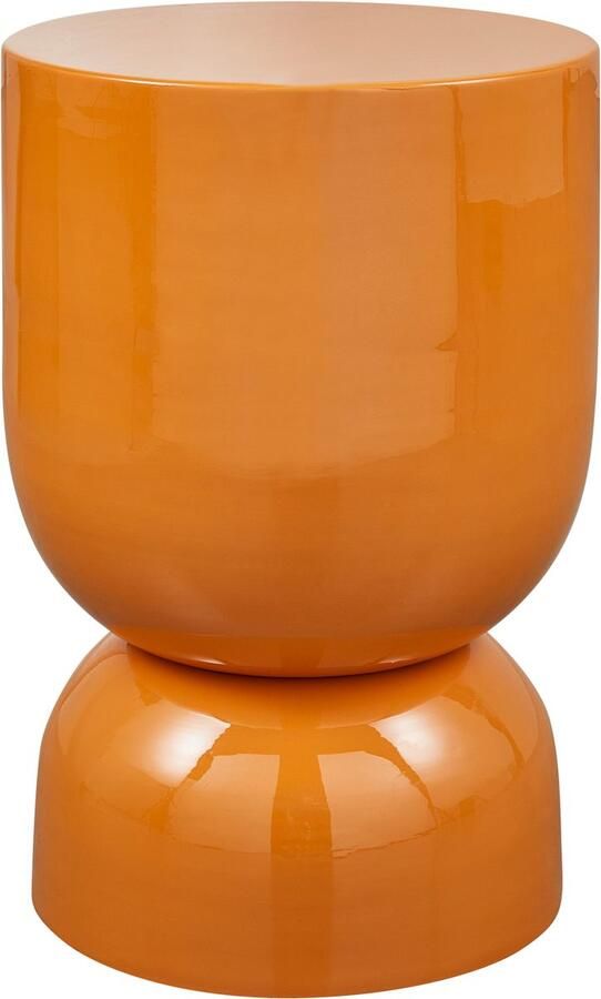 WOOOD Hekla Bijzettafel Metaal Oranje 47x32x32