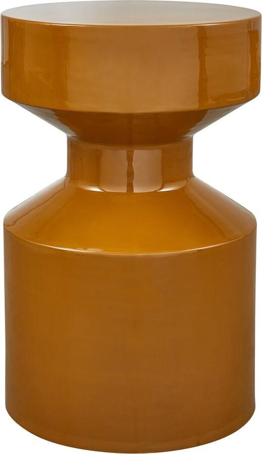 WOOOD Ferry Bijzettafel Metaal Honinggeel 47x30x30