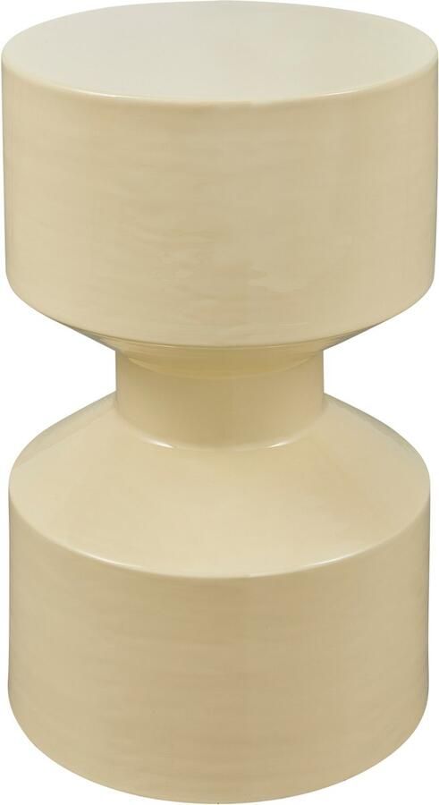 WOOOD Hidde Bijzettafel Metaal Geel 47x30x30 - Foto 4