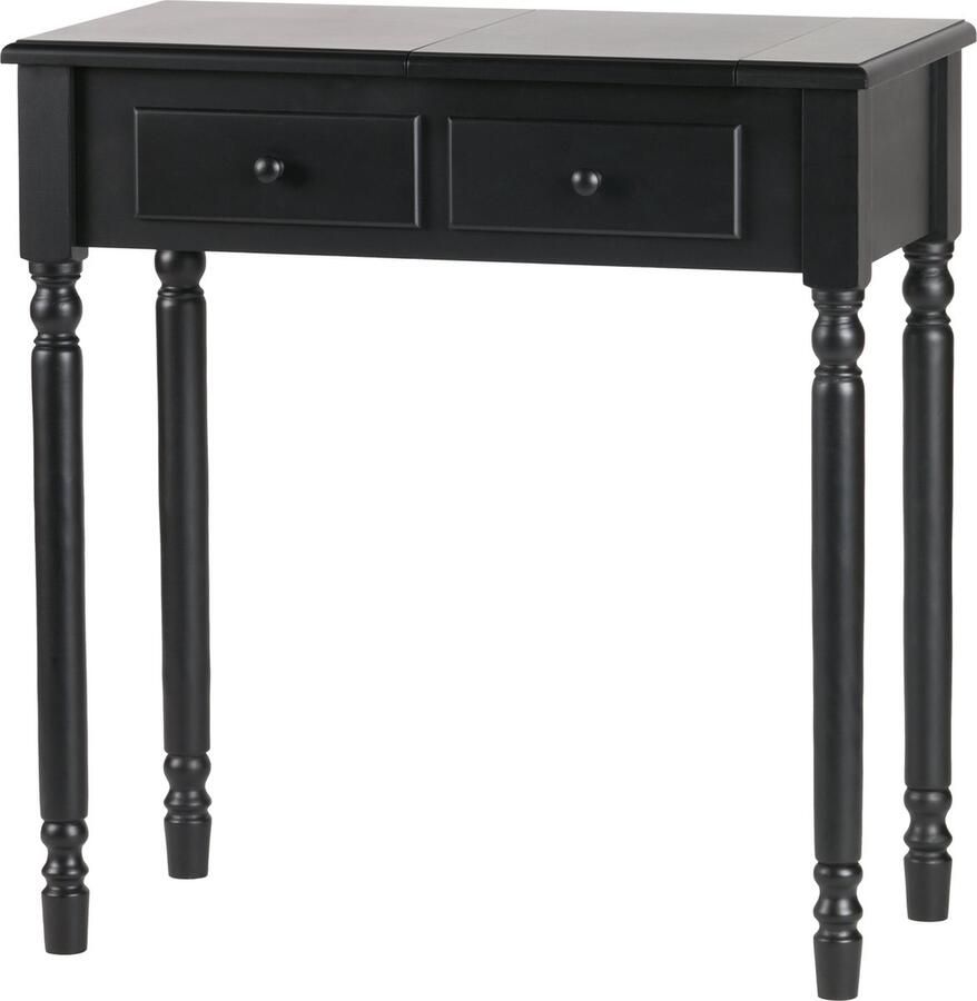 WOOOD Romy Hal kaptafel Hout Zwart 78x75x38