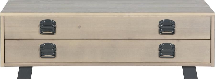 WOOOD Derby Salontafel Grenen Smoke 35x110x62