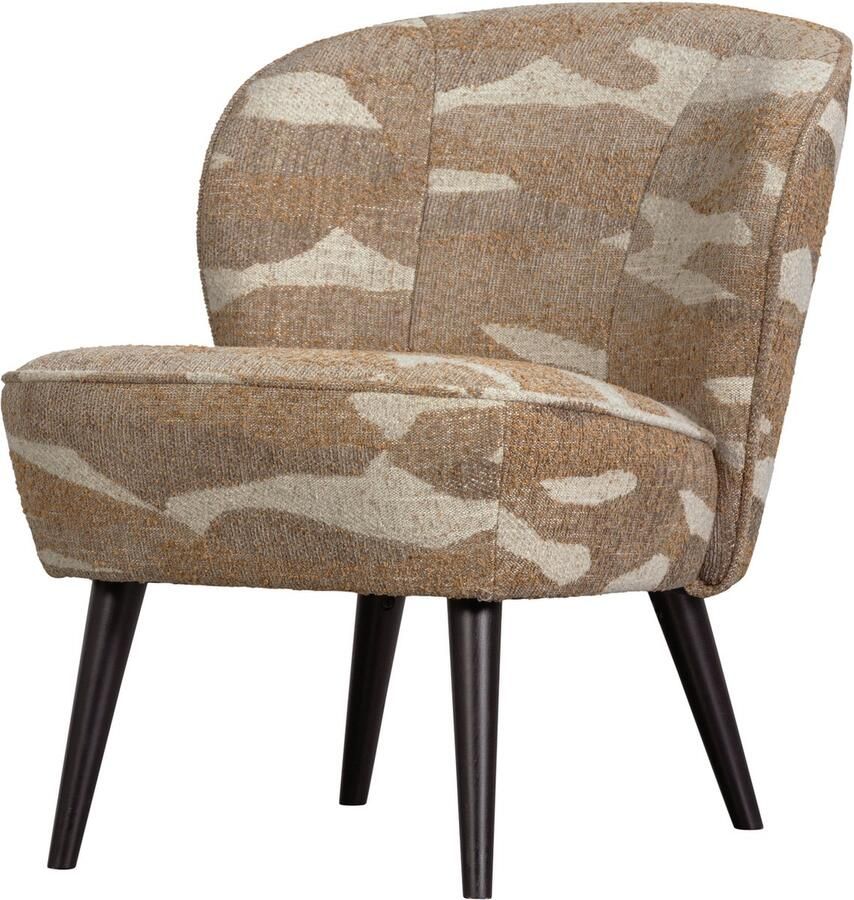 WOOOD Sara Fauteuil Geweven Stof Camouflage Dessin Groen 71x59x70 cm - Foto 3