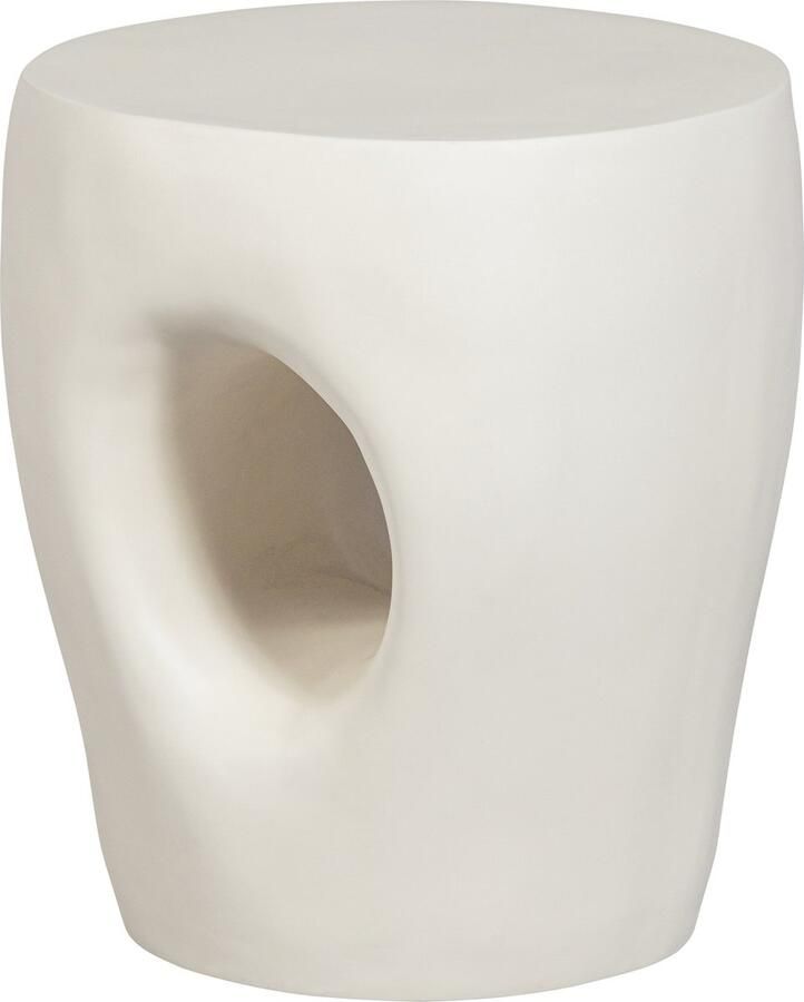 BASICLABEL Bijzettafel Mica Polymeer Naturel 47x40x40