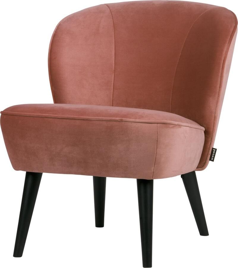 WOOOD Sara Fauteuil Velvet Stof Oud Roze 59x71x70 cm - Foto 2