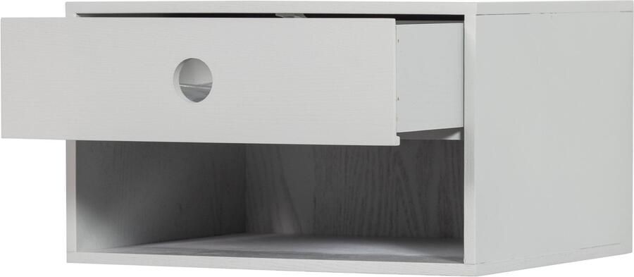 WOOOD Nancy Hangend Nachtkastje MDF Mist Grijs 20x34x30 cm - Foto 6