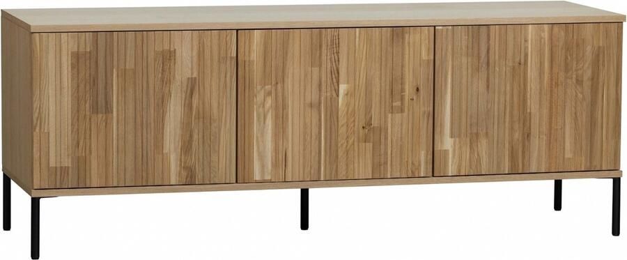 WOOOD Dressoir New Gravure TV-commode breedte 100 cm of 150 cm Commode hoogte 56 cm met grafische reliëfdeuren veel opbergruimte - Foto 7