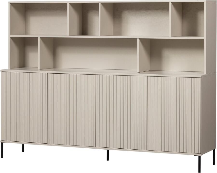 WOOOD Exclusive Wandkast New Gravure Grenenhout 150 x 200cm Dust