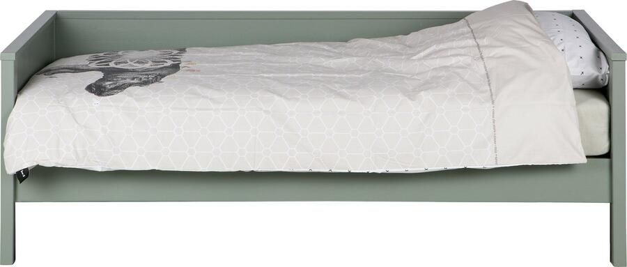 WOOOD Nikki Bedbank incl Matras bedlade Grenen Jadegroen 208x100