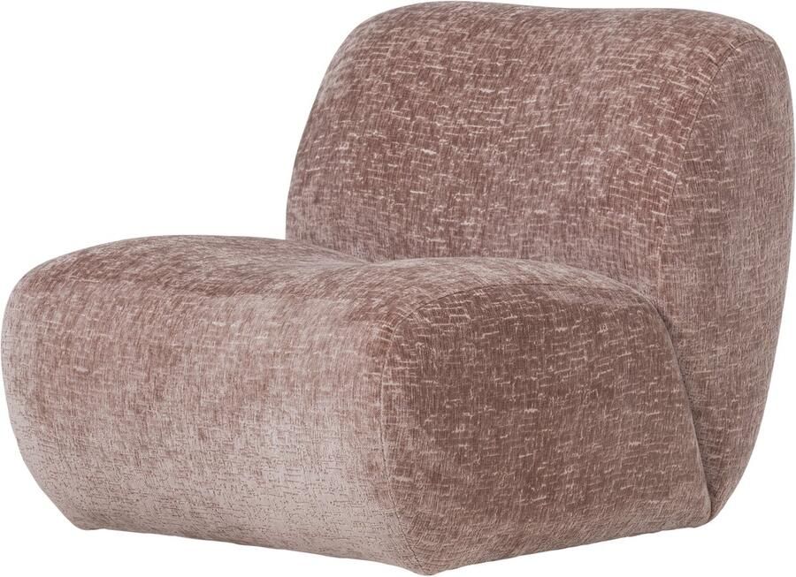 WOOOD Nomu Fauteuil Craquelé Velvet Lichtroze 74x76x92 cm - Foto 3